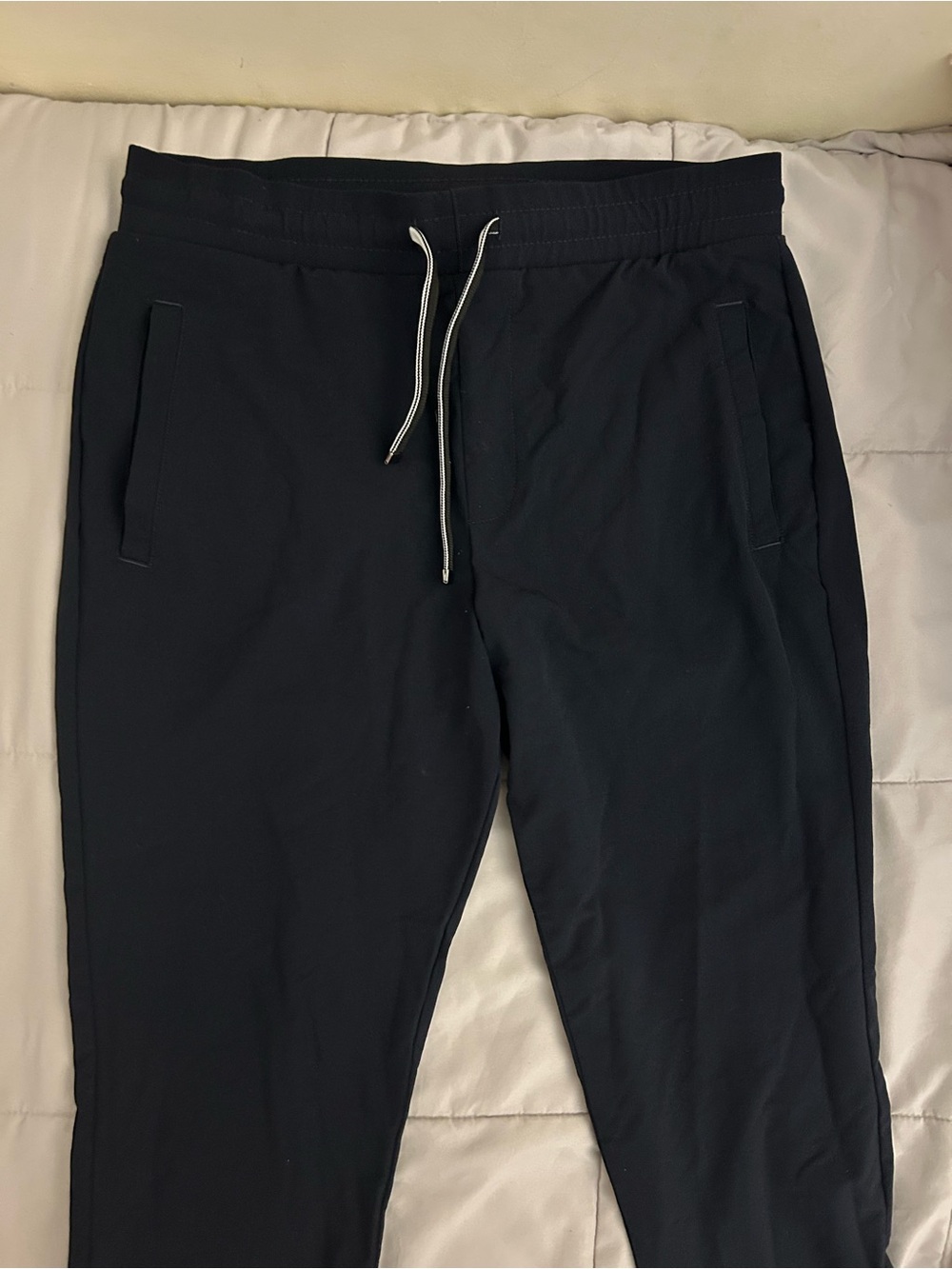 Emporio Armani Black Slim Drawstring Joggers